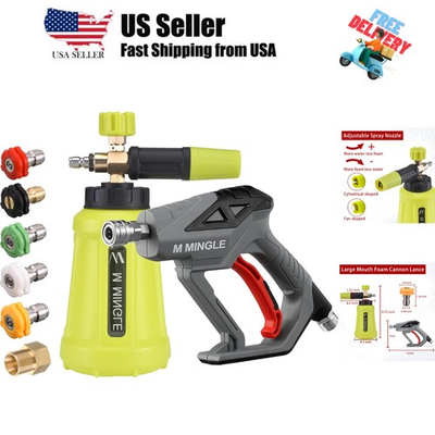 #ad High Pressure Washer Gun Snow Foam Lance 4000 PSI Cannon Foam Blaster Power ... $69.99