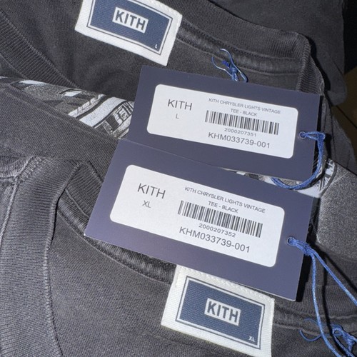 Kith Chrysler Lights Vintage Tee Black Sizes L-XL NYC Exclusive Only NWT - Picture 4 of 4