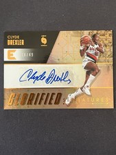 Panini 2017-18 Essentials Glorified Signatures Clyde Drexler /49 auto