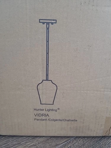 Hunter Brushed Nickel One Light Pendant - Picture 2 of 5