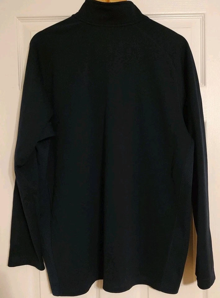 Men's Syracuse Univ. Sweater Navy Blue Nike Dri-Fit 1/4 Zip Pullover Logo - XL - Image 4 of 4