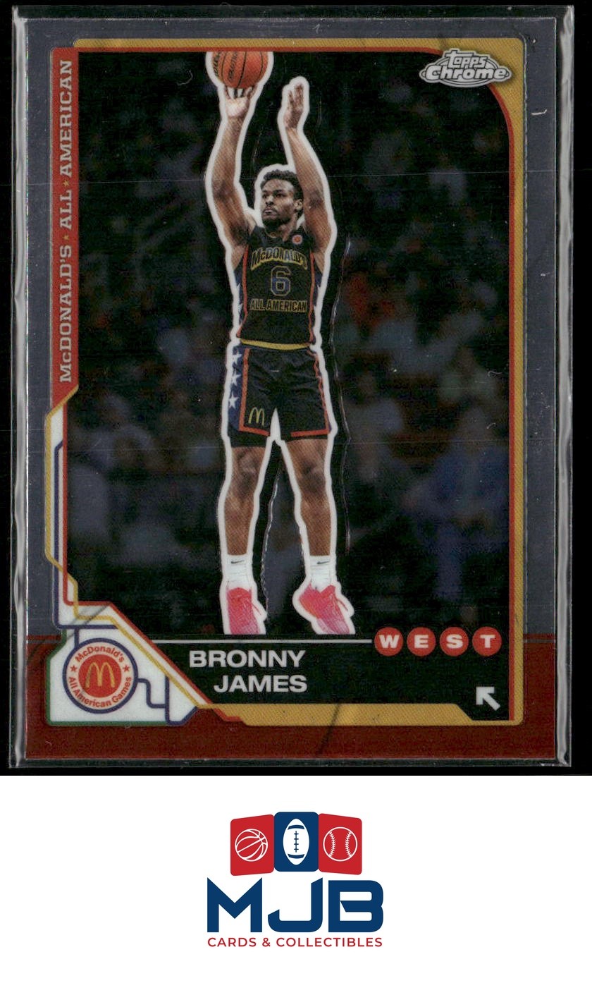 2025 Topps Chrome McDonald's All American Bronny James #77