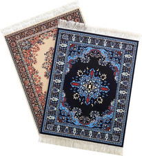 Oriental Style Rug Mouse Mat 2 Pack Computer Carpet Mouse Pad Non-Slip Base