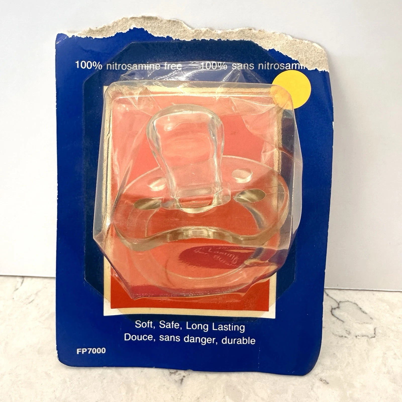 NWT 1986 Vintage Fisher Price One Dynasty Clear Baby Pacifier One Piece