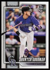 2026 Topps Series 1 Celebration Hunter Goodman #274 Colorado Rockies