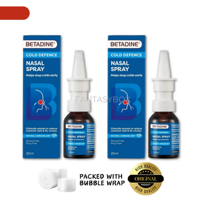 2 x BETADINE Adult Cold Defence Nasenspray hilft, Erkältungen frühzeitig zu s...