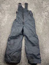 COLUMBIA YOUTH 4/5 BLACK SKI SNOWBOARD OVERALL PANTS BIB INSULATED ADJUSTABLE