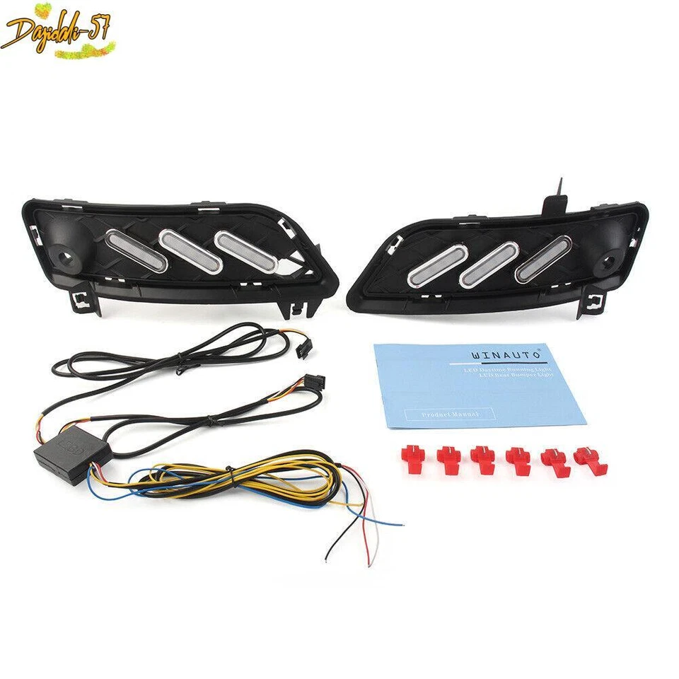 2 peças luz de circulação diurna LED dinâmica lâmpada de seta para BMW X3 F25 2009-2013 - Imagem 2 de 4