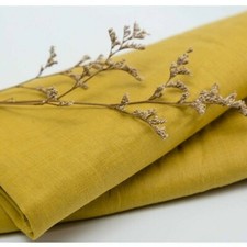 100 Linen Fabric Pure Natural Flax Solid Dress Clothes Craft Material Soft Cosy