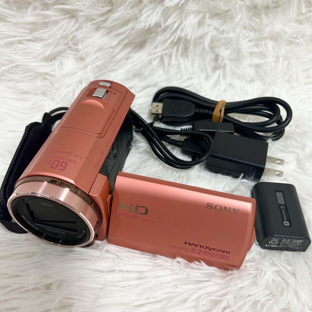 SONY HDR-CX535 ピンク　ハンディカム Amazon.co.jp: SONY ビデオカメラ Handycam CX535 内蔵メモリ