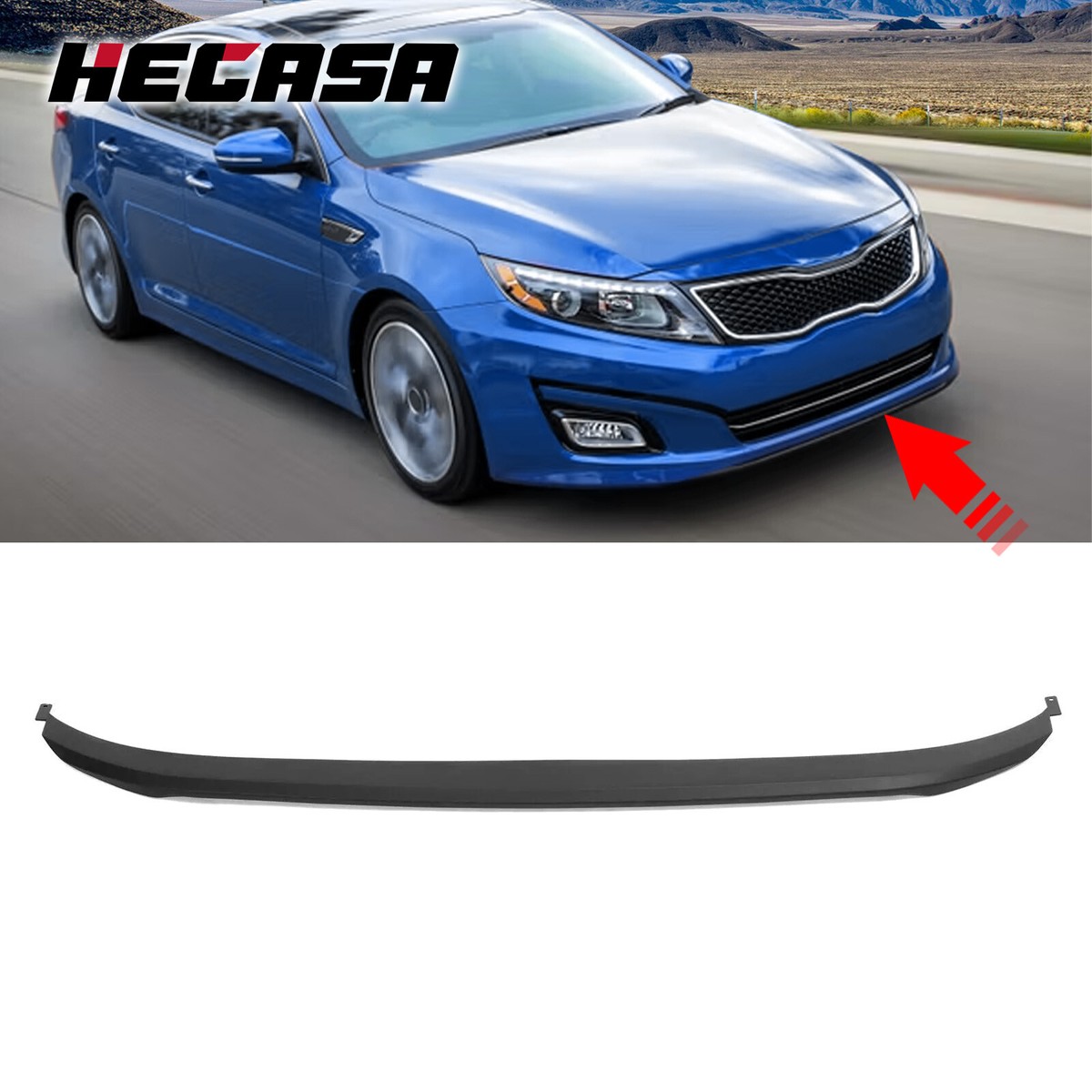 KUAFU Front Bumper Lip Compatible With 2014-2015 Kia