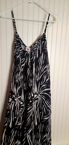 BUENOS NINOS Women Sleeveless V-Neck Black & White Wide Leg Jumpsuit Size M - Picture 10 of 14