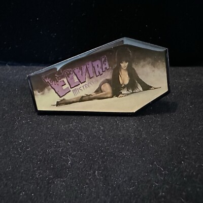 2006 Kreepsville 666 ELVIRA Coffin Shaped Ring Two Finger Adjustable Gothic Ring