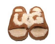 UGG Cozy Suede Slippers - Stylish Comfort Young Girl's Size 10