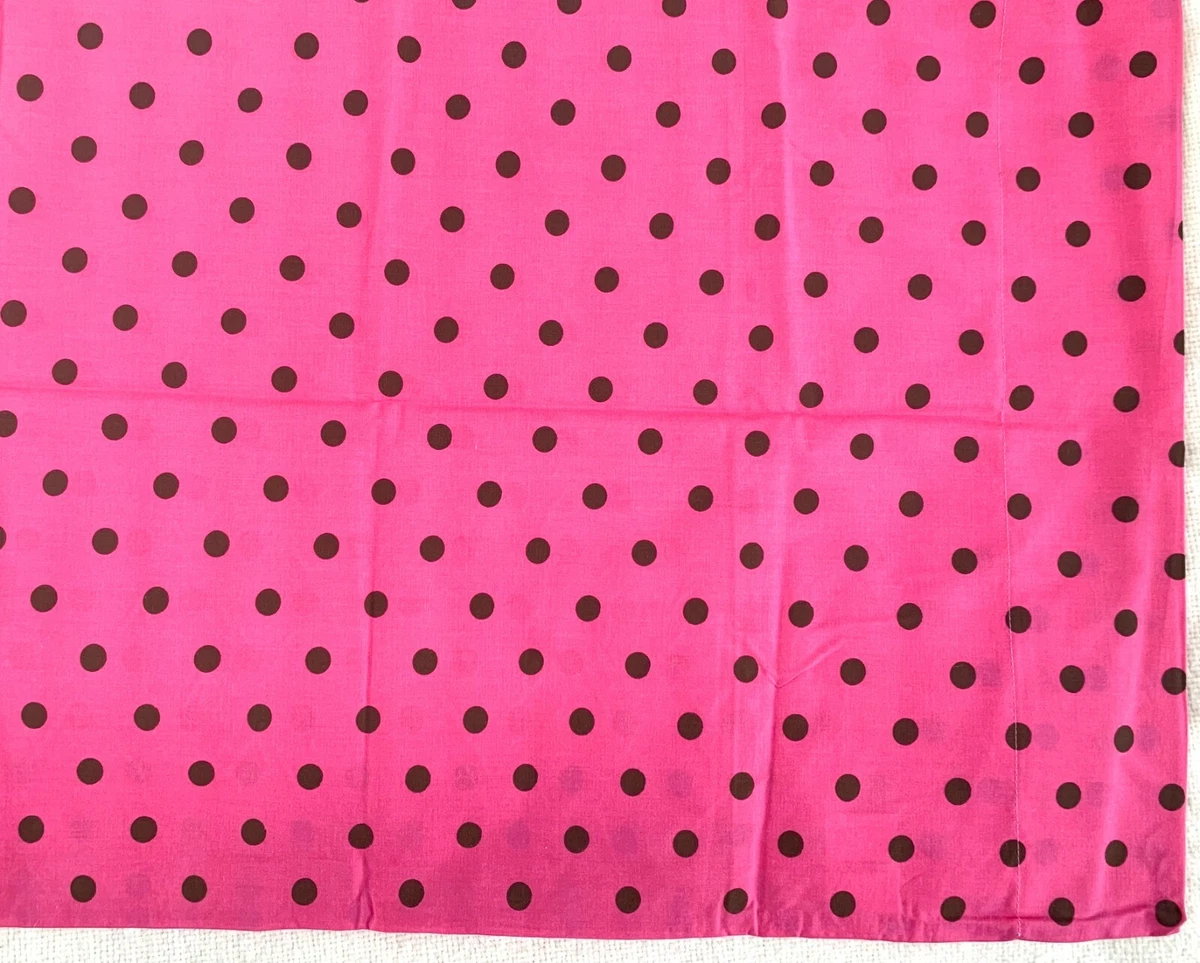 Pottery Barn Teen Tonal Dottie Full sheet set Dark pink brown