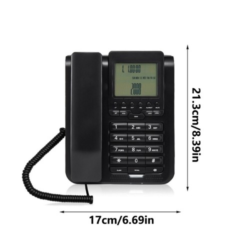 Biuro domowe Biurko Telefon Duża klawiatura Regulowana jasność Połączenie bez użycia rąk - Zdjęcie 8 z 8