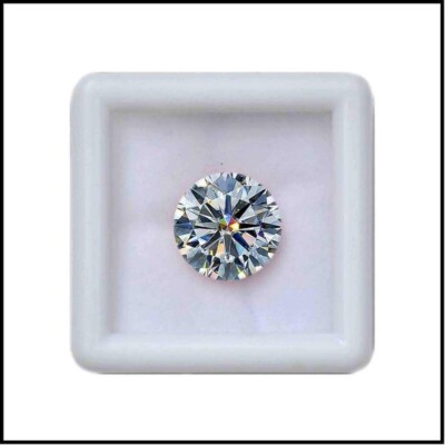 Lab Grown Diamond Certified 2 Ct CVD Round Cut VVS1 Clarity Grade D Color Gems