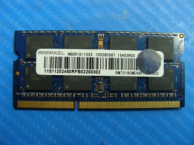 4GB LAPTOP RAM Ramaxel PC3-12800S DDR3 RMT3160ED58E9W-1600 2Rx8