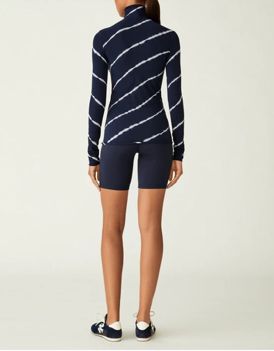 Tory Burch TIE DYE SIN COSTURAS MANGA LARGA CUELLO FALSO Talla M (Nuevo con Etiquetas) Foto 3 de 4