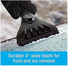 Hopkins 9" Ergonomic Ice Scraper Car Window Windshield Gray Made In USA