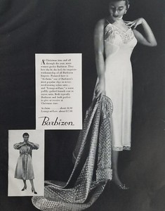 1953 Barbizon Mujer Acclaim Ribete de Encaje Slip Lencería vintage de moda  AD | eBay