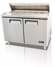 PEAK 48" Mega Top Two Door Sandwich Salad Prep Table P-SP48-18BT-HC