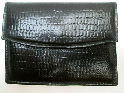 Portefeuille Porte-monnaie Vintage En Cuir Authentique Des Années 70 - Marque TBEG - Occasion