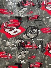 Dale Earnhardt Jr. NASCAR 8 Fabric Red Gray 2004 3.5 yards 44" wide