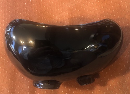 Frankoma Pottery Footed Planter Black Onyx Free Form Bowl 234 - Picture 2 of 7