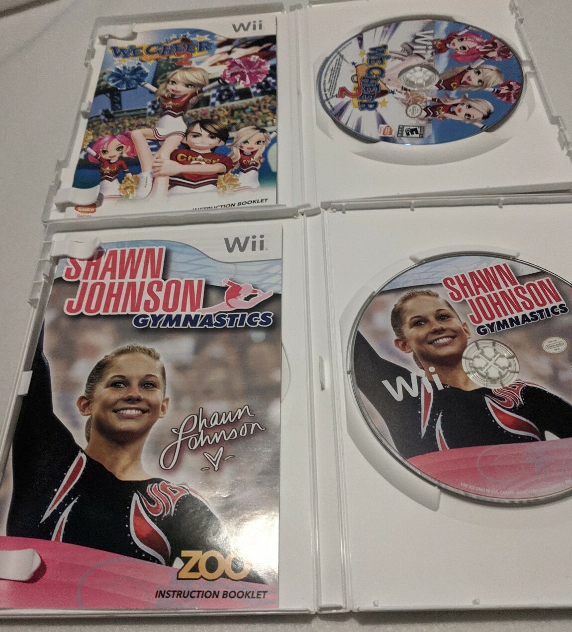 We Cheer 2 & Shawn Johnson Gymnastics Nintendo Wii games 722674800167