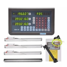 3Axis Metal DRO Digital Readout Display Linear Optical Scale Kit Customized Size