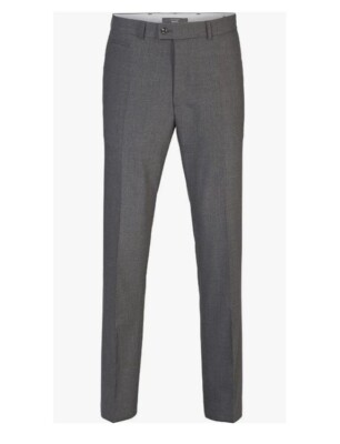 BRAX Enrico grey formal smart trousers *size 36W x 34L* MEASURED  119.95rrp NEW