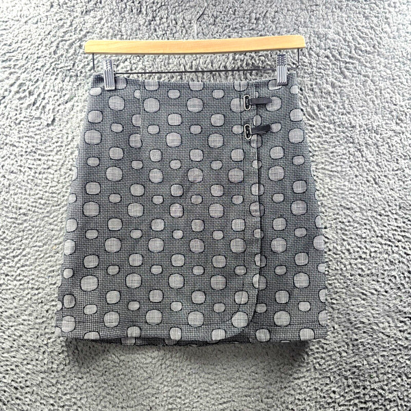 Marcs Womens Mini A-line Skirt Size 6 Black White Spot