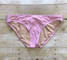 NWT J. CREW DOTTY BIKINI BOTTOM b8888 Pink Green sz S Swim Swimsuit SPL