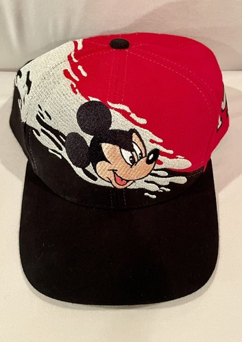 NEW Vintage 90s Disney Mickey Mouse Splash Logo Snapback Hat Goofys Hat Co.