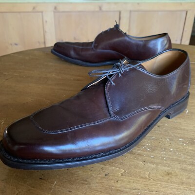 Allen Edmonds, “Burton”  Apron Toe Dark Brown Leather Dress Shoes | Men’s 11.5 Allen Edmonds Burton Black Leather Apron Toe Derby Shoes  main image 2