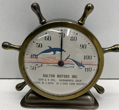 Rare Vintage DALTON MOTORS INC.  ( SACRAMENTO CHRYSLER )Thermometer Advertising