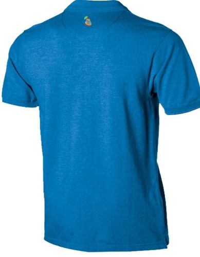 Men's Polo Shirt, Black, Aqua Blue, Royal Blue, Coral Red, Avocado Green - Picture 2 of 13