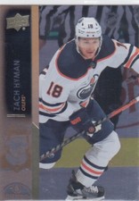 21/22 UD..ZACH HYMAN..SILVER FOIL..CARD # 567..OILERS..FREECOMBINED SHIP