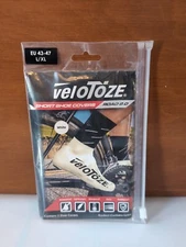 VELOTOZE Short Shoe Bicycle Raod Shoe Cover White 43 - 47