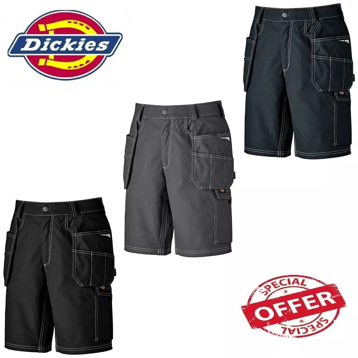 Dickies Mens Work Shorts Eisenhower Extreme EH26802 Durable Lightweight  Pants | eBay