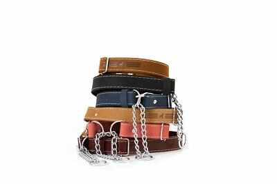 Euro Dog Soft Leather Dog Collar Martingale Made in USA Affordable Luxury