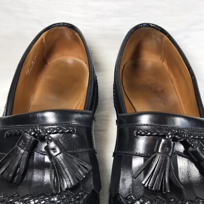 Allen Edmonds Cody Mens Loafers Black Leather Slip On Kiltie Size 11 D Allen Edmonds  main image 4