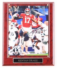 Kenyan Drake Signed Alabama Crimson Tide Photo Plaque Frame (Palm Beach) COA