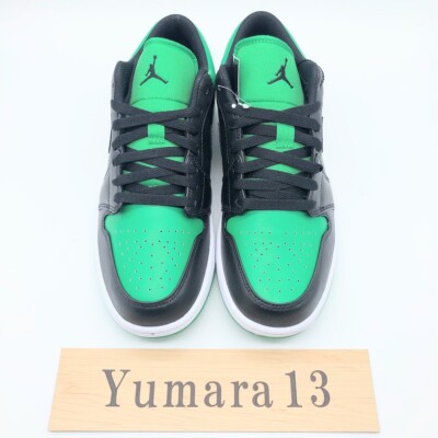 Nike Air Jordan 1 Low Lucky Green Black 553558-065 Men's Size | eBay