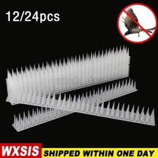 Garden Fence Spikes Cat Bird Repellent Spikes Outdoor Plastic Anti-Climb Strips