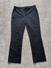 Elie Tahari Jenny Straight Leg Laine Wool Black Dress Pants US Size 12 198