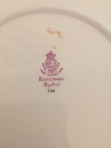Stunning royal worcester Tea Set Light Blue Rosemary Pattern - Picture 8 of 12