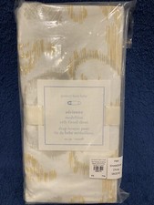 NEW Pottery Barn Baby Adrienne Medallion Crib Fitted Sheet Yellow  Gray