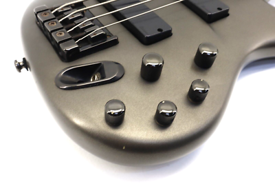 2001 Ibanez EDB600 Ergodyne 4 string Bass Guitar Pewter Gun Metal